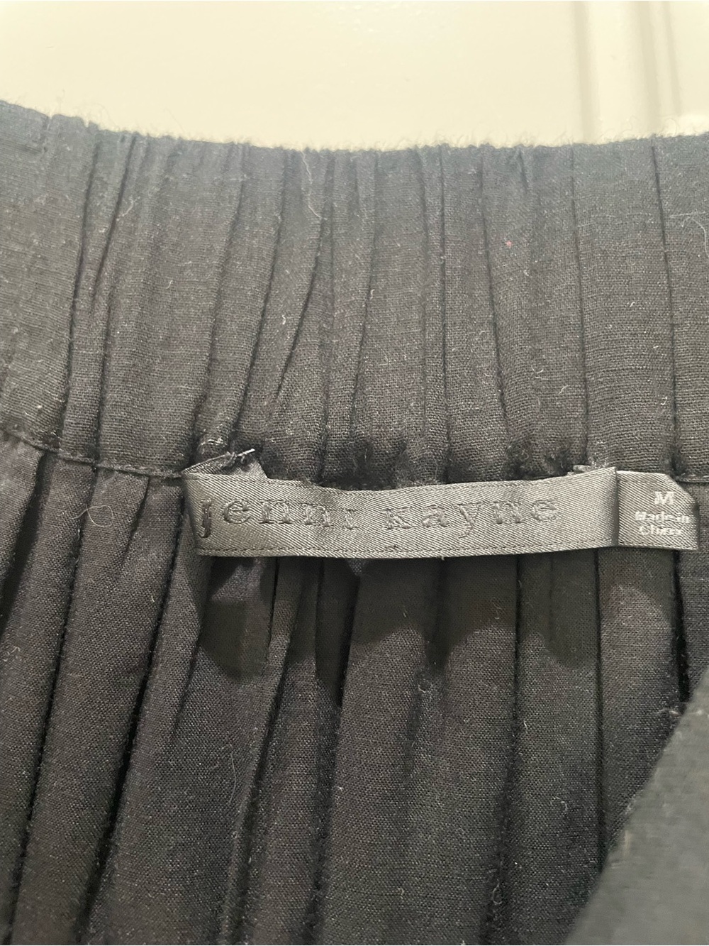 Jenni Kayne Midi Dress MEDIUM Black Cotton Linen Tiered Quiet Luxury Minimal - Picture 4 of 6